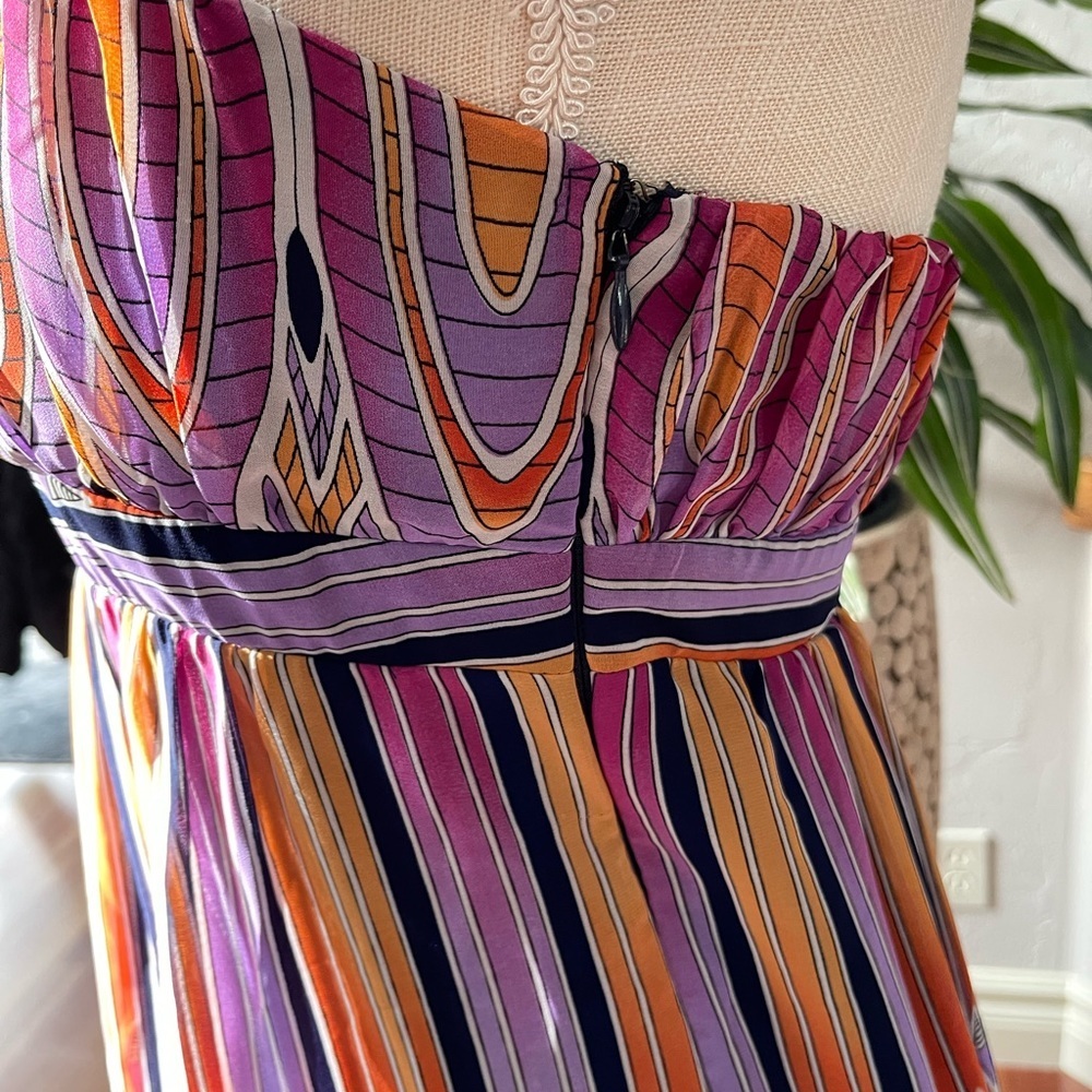 Karlie Boho Strapless Maxi Silhouette Dress Size: Medium‎ - Picture 7 of 10